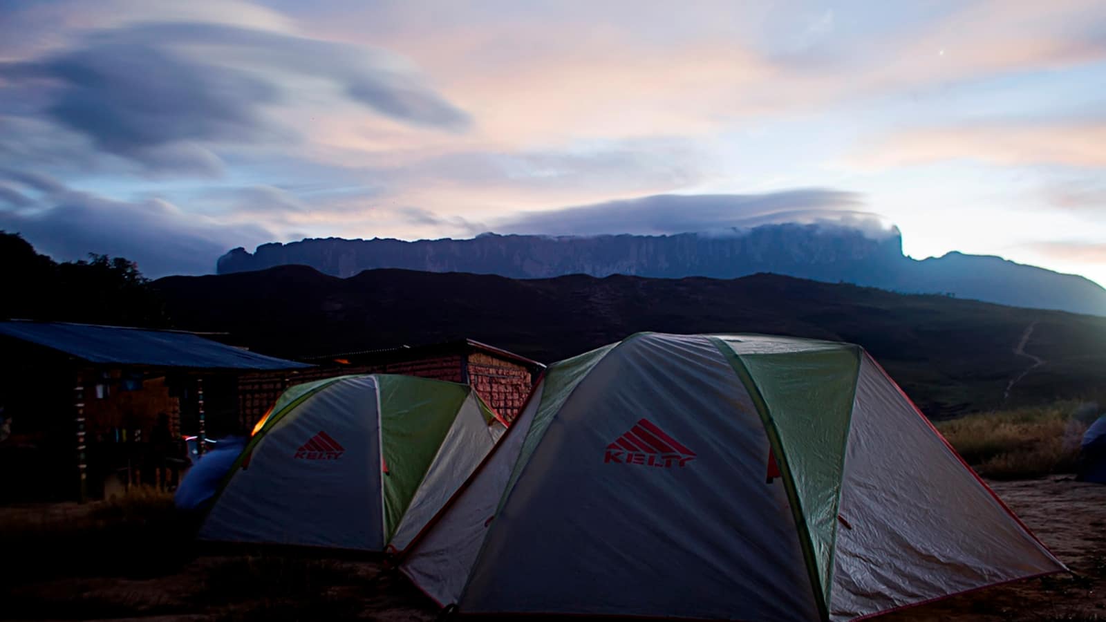 The south-west ramp of Mount Roraima rising out of the Gran Sabana